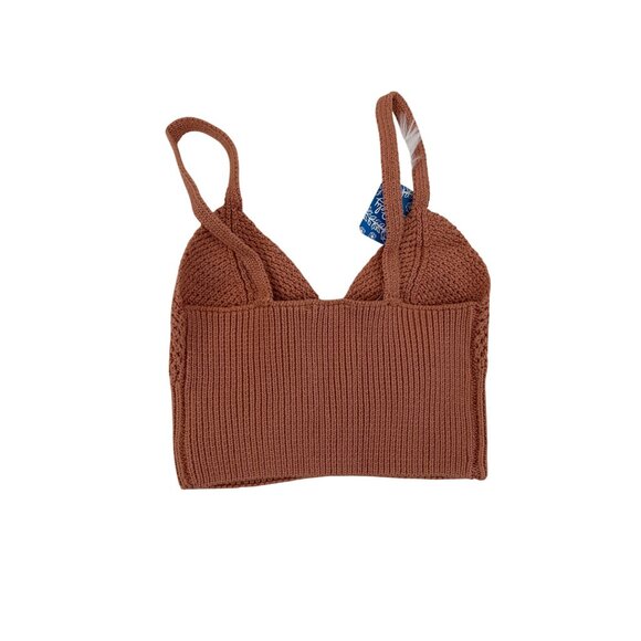 Free People You Wanna Brami Crochet Knit Crop Top - Picture 6 of 6